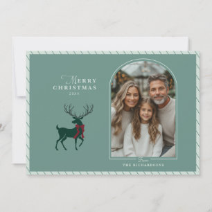 Festiva Elegante tarjeta de Navidades de fotografía del ar