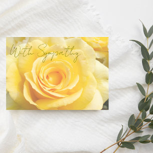 Festiva Elegante tarjeta de simpatía de rosa amarillo