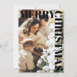 Festiva Elegante Tarjeta de vacaciones de fotografía famil