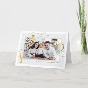 Festiva Elegante tarjeta de vacaciones de la familia de la