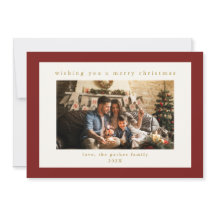 Elegante tarjeta de vacaciones de Navidades de fot