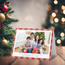 Elegante tarjeta de vacaciones de Navidades de plá