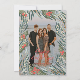 Festiva Elegante tarjeta de vacaciones de temporada de ver