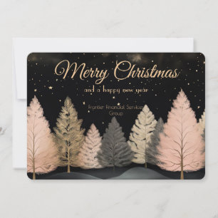 Festiva Elegante tarjeta de vacaciones para Navidades corp