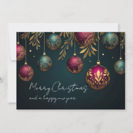 Festiva Elegante tarjeta de vacaciones para Navidades corp