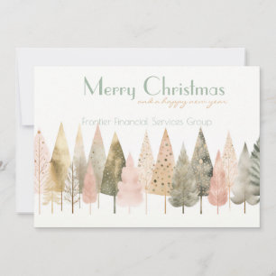 Festiva Elegante tarjeta de vacaciones para Navidades corp