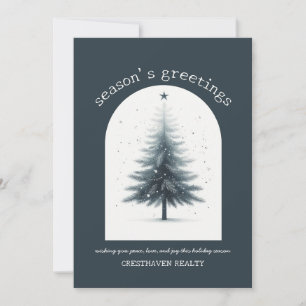 Festiva Elegante tarjeta de vacaciones para Navidades corp