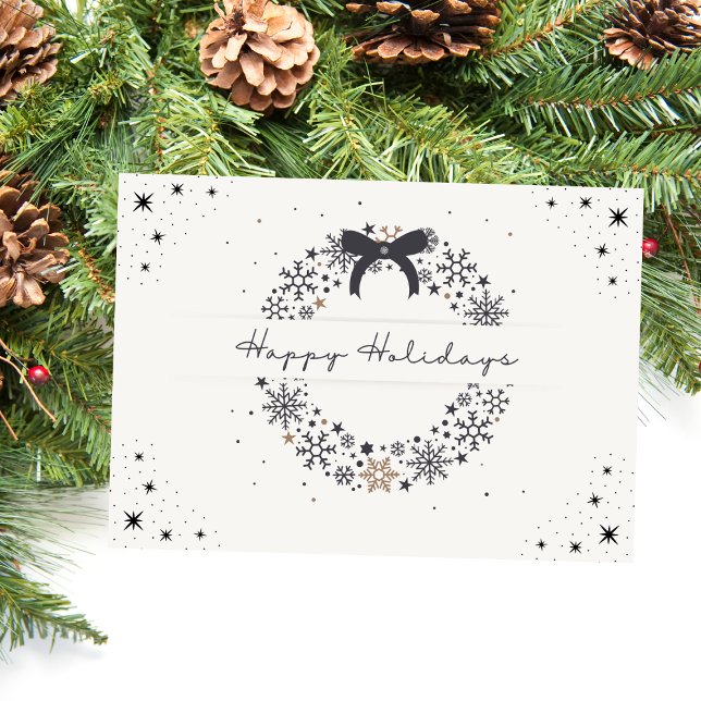 Festiva Elegante tarjeta de vacaciones para Navidades de B (Subido por el creador)