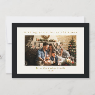 Festiva Elegante tarjeta de vacaciones para Navidades de f