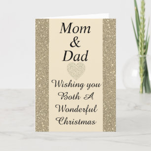 Festiva Elegante tarjeta especial de Navidades de mamá y p