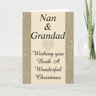 Festiva Elegante tarjeta especial de Navidades de nan y gr