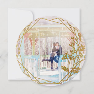 Festiva Elegante tarjeta fotográfica de vacaciones