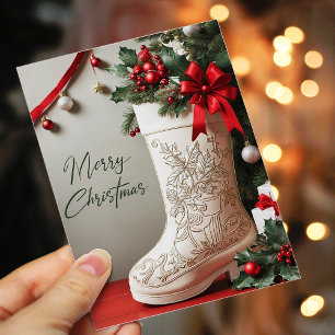 Festiva Elegante tarjeta navideña navideña navideña