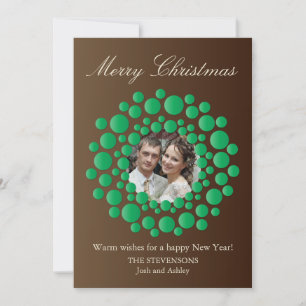 Festiva Elegantes Navidades rusos con tarjeta plana de fot