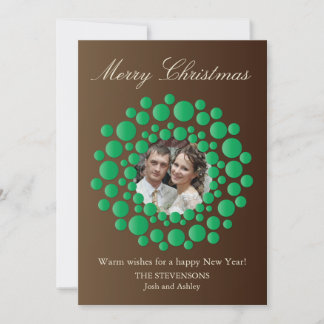 Festiva Elegantes Navidades rusos con tarjeta plana de fot