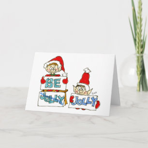 Festiva Elf, Navidades personalizados: Tarjeta Be Jelly Jo
