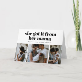 Festiva Ella lo obtuvo de su tarjeta del Día de la Madre c
