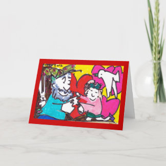 Festiva En la primera vista - tarjeta de felicitación