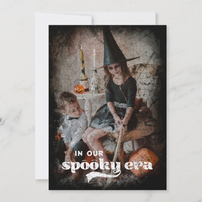 Festiva En nuestra era espeluznante tarjeta de vacaciones  (Anverso)