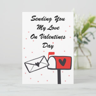 Festiva Enviando mi amor para tarjeta de felicitación del