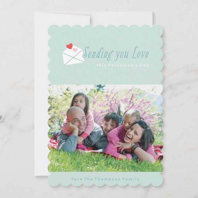 Festiva Enviándote tarjeta de El día de San Valentín de am (Anverso)