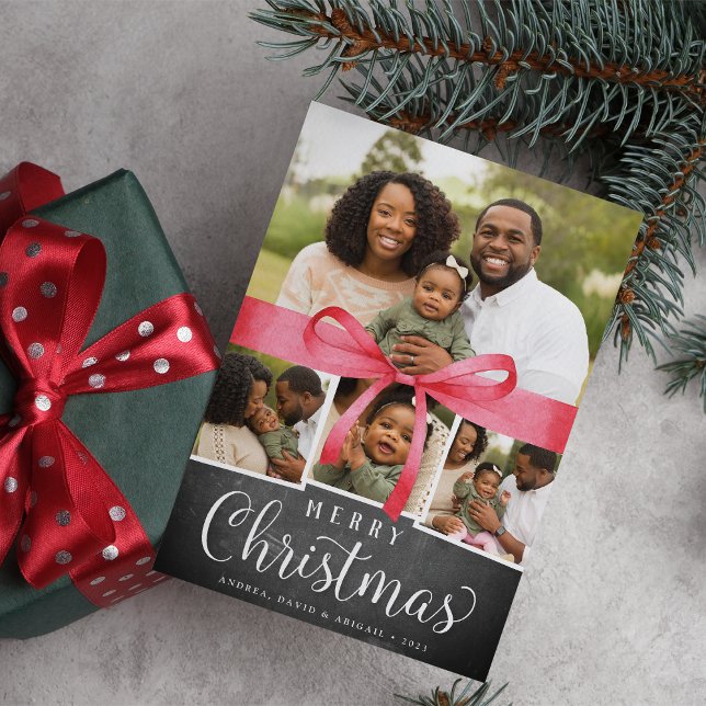 Festiva Envuelto en rojo | Tarjeta de Collage de fotos de  (Subido por el creador)