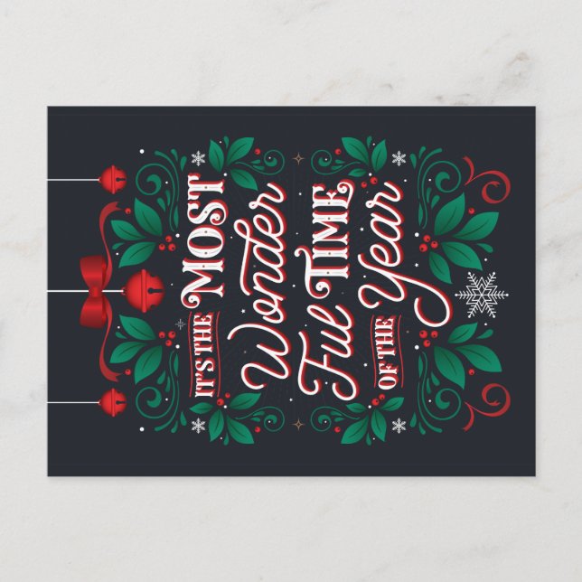 Festiva Época maravillosa de la postal del año (Anverso)