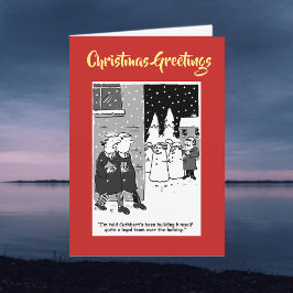 Festiva Equipo legal de hombres de nieve con tarjeta de Na