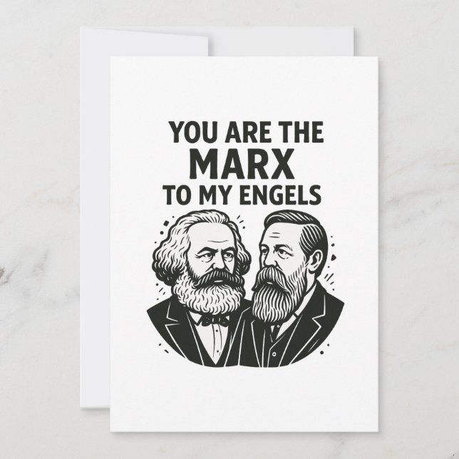 Festiva Eres el Marx a mi tarjeta de San Valentín de los E (Anverso)