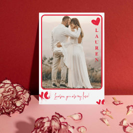 Festiva Eres Mi Amor Foto Tarjeta del Día de San Valentín