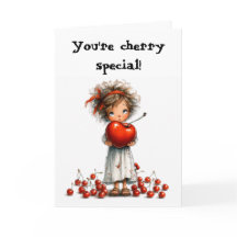 Eres Tarjeta en Blanco Especial de Cereza