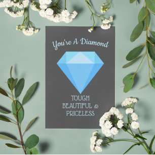 Festiva Eres una tarjeta de aniversario de diamantes