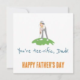 Festiva Eres una tarjeta de papá de golf muy rica
