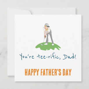 Festiva Eres una tarjeta de papá de golf muy rica