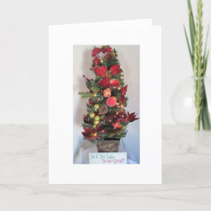 Festiva ¿Es demasiado atrasado ser bueno? Tarjeta de