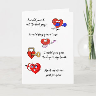 Festiva Es gracioso que escuche la tarjeta de San Valentín