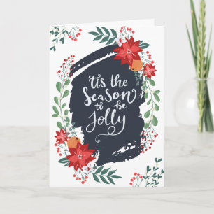 Festiva Es la temporada para estar alegre   Tarjeta de vac
