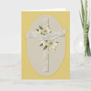 Festiva Es tarjeta de felicitación cristiana de Pascua de 