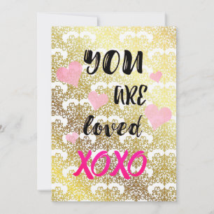Festiva ES UNA TARJETA DE El día de San Valentín DE XOXO A