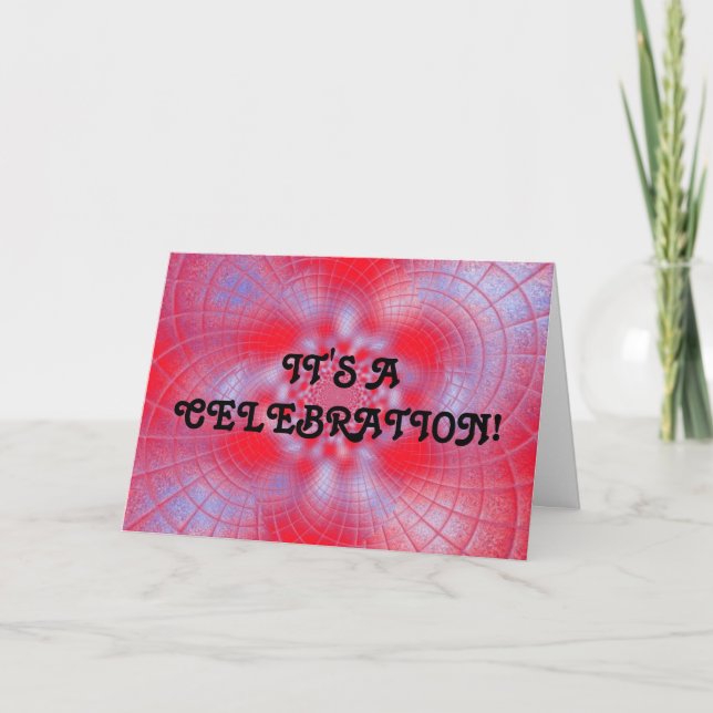 Festiva Es una tarjeta de la celebración (Anverso)