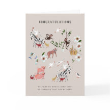 Eslogan | Recién nacido Felicitaciones tarjeta de 