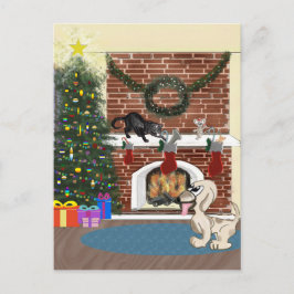 Festiva Esperando la postal Santa