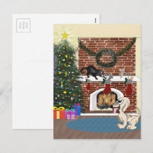 Festiva Esperando la postal Santa