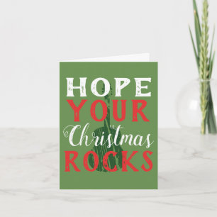 Festiva Espere su tarjeta de felicitación de las rocas del