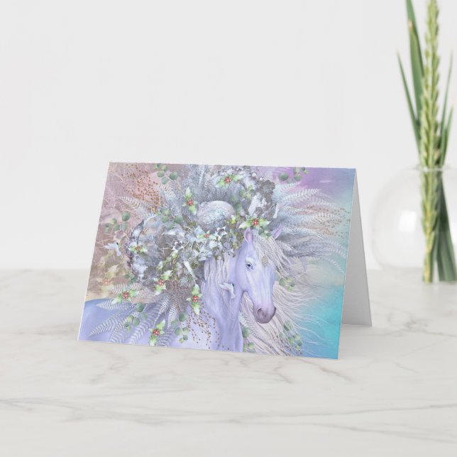 Festiva "Espíritu del Bosque: Invierno" Tarjeta de vacacio (Anverso)