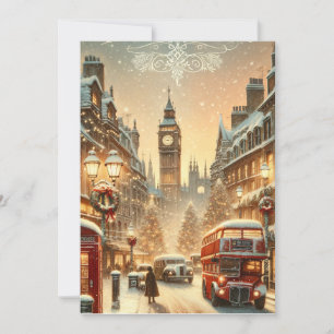 Festiva Esplendor Navideño de Londres - Tarjeta Navideña V
