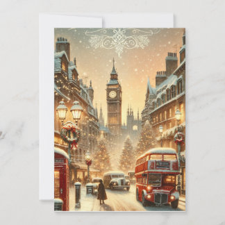 Festiva Esplendor Navideño de Londres - Tarjeta Navideña V