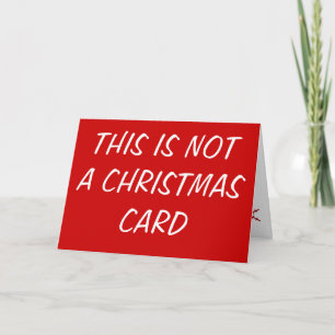 FESTIVA ESTA NO ES UNA TARJETA DE NAVIDADES