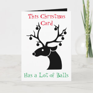 Festiva Esta tarjeta de Navidades tiene muchas bolas diver