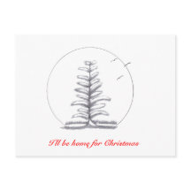 Estaré en casa para Navidades... postal